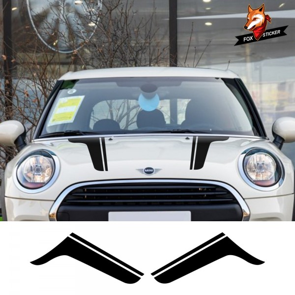 Head Decal Hood Stickers Car Decoration for MINI Cooper S One Countryman Clubman R55 R56 R60 R61 F54 F55 F56 F57 F60